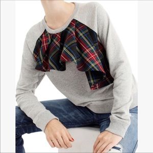 J crew Sz Med Tartan plaid sweater